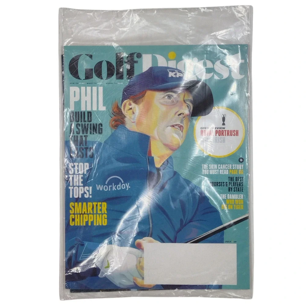 Golf Digest July 2019 Phil Mickelson Royal Portrush Smarter Chipping